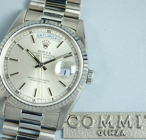 ロレックス デイデイト Ref.18239 シルバー文字盤 中古 day-date-31 商品画像1