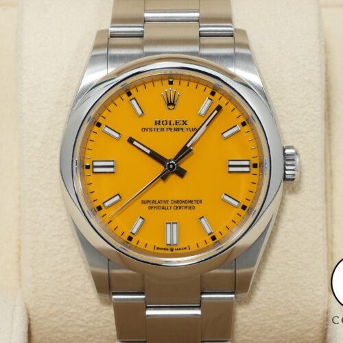ロレックス オイスターパーペチュアル36 Ref.126000 ステンレススチール イエロー文字盤 美品 atbq22oq 商品画像1