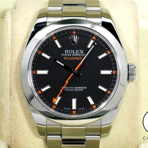 ロレックス ミルガウス Ref.116400 ステンレススチール ブラック文字盤 美品 6g993eh6 商品画像1