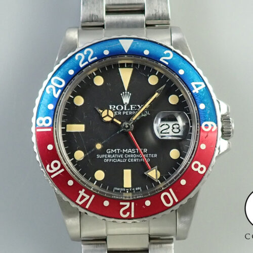 ロレックス GMTマスター Ref.16750 ステンレススチール ブラック文字盤 中古 05138SK0 商品画像1