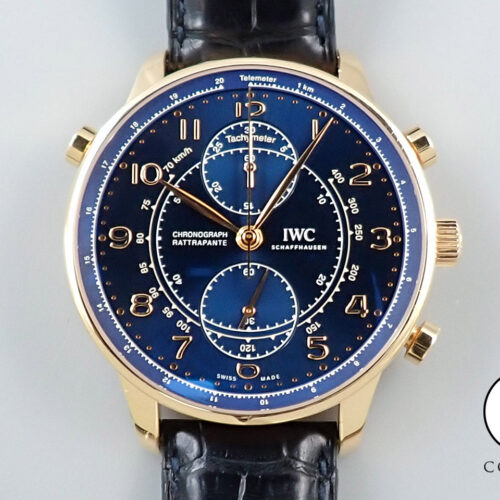 IWC  ポルトギーゼ クロノグラフ ラトラパンテ ブティック ミラノ Ref.IW371215 ブルー文字盤 中古 HA8F2ZRH 商品画像1