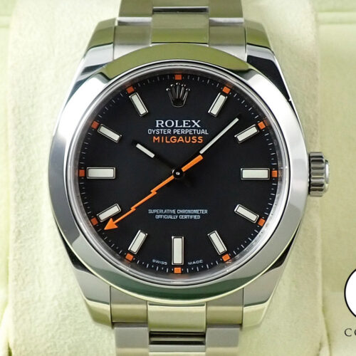 ロレックス ミルガウス Ref.116400 ステンレススチール ブラック文字盤 商品画像1