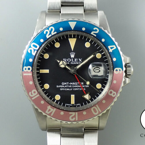 ロレックス GMTマスター Ref.1675 ステンレススチール ブラック文字盤 オイスターブレスレット 商品画像1