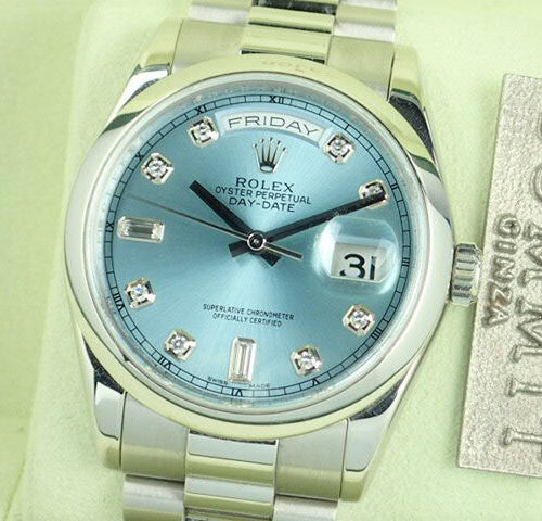 ロレックス デイデイト Ref.118206 アイスブルー文字盤 中古 day-date-39 商品画像1