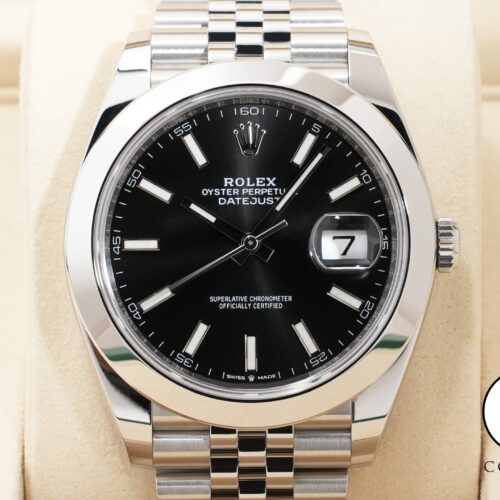 ロレックス デイトジャスト41 Ref.126300 ステンレススチール ブラック文字盤 ジュビリーブレスレット 商品画像1