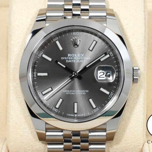 ロレックス デイトジャスト41 Ref.126300 ステンレススチール スレート文字盤 ジュビリーブレスレット 中古 k6o55bu2 商品画像1