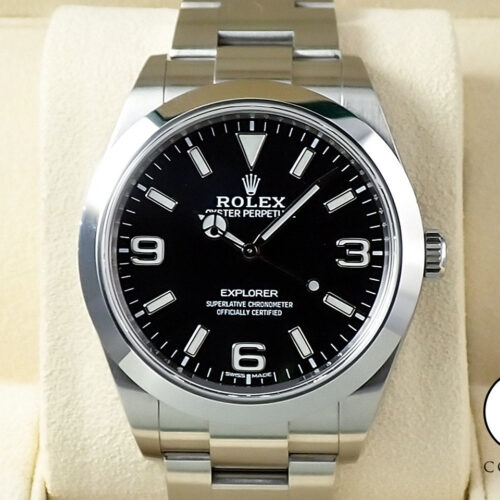 ロレックス エクスプローラーI 鏡面ブラックアウト Ref.214270 ステンレススチール ブラック文字盤 商品画像1