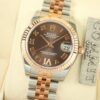 ロレックス デイトジャスト Ref.178271 チョコレートブラウンローマVIダイヤ文字盤 未使用 datejust-61 ジュビリーブレスレット 商品画像1