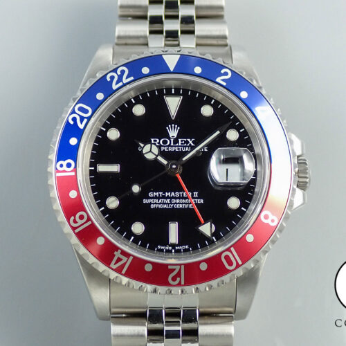 ロレックス GMTマスターII Ref.16710 ステンレススチール ブラック文字盤 ジュビリーブレスレット 中古 M5MUFCUH 商品画像1