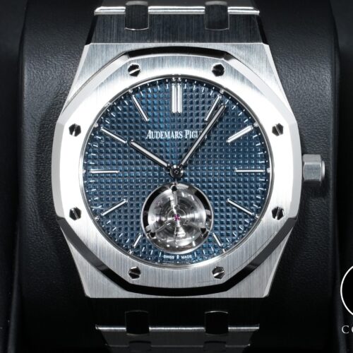 オーデマピゲ ロイヤルオーク フライング トゥールビヨン エクストラ シン (RD#3) Ref.26670ST.OO.1240ST.02 ステンレススチール ブルー文字盤 美中古 rdbdtcxx 商品画像1