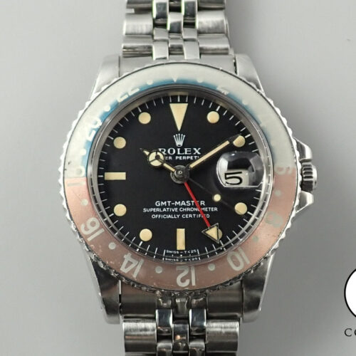 ロレックス GMTマスター Ref.1675 ステンレススチール ブラック文字盤 ジュビリーブレスレット 中古 M559CZ1H 商品画像1