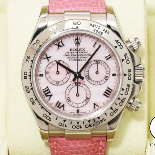 ロレックス デイトナ Ref.116519 ホワイトゴールド ピンクシェル文字盤 中古 9ub4c5t8 商品画像1