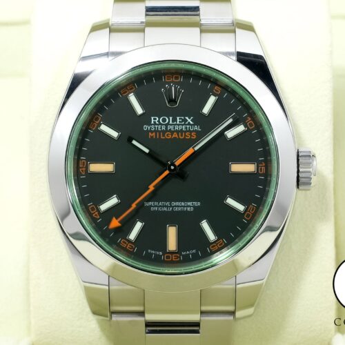 ロレックス ミルガウス Ref.116400GV ステンレススチール ブラック文字盤 中古 nkc2qxa6 商品画像1