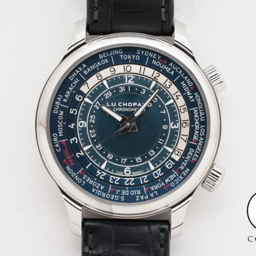 ショパール L.U.C タイムトラベラーワン Ref.168574-3003 SS ブルー文字盤 美中古 qqvk9adh 商品画像1