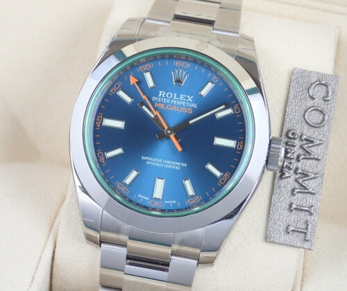 ロレックス ミルガウス Ref.116400GV Z ブルー文字盤 未使用 milgauss-5 商品画像1