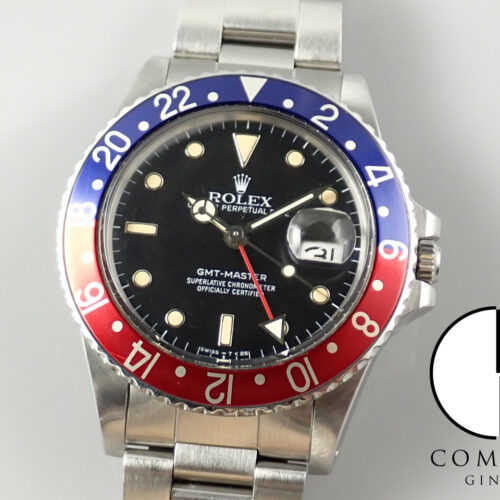 ロレックス GMTマスター Ref.16750 ブラック文字盤 中古 gmt-master-191 オイスターブレスレット 商品画像1
