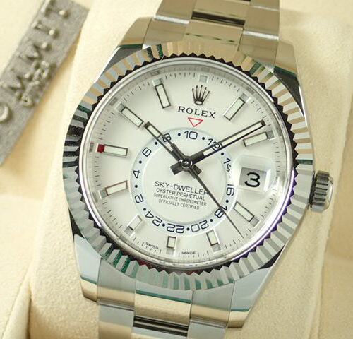 ロレックス スカイドゥエラー Ref.326934 ホワイト文字盤 未使用 sky-dweller-4 オイスターブレスレット 商品画像1