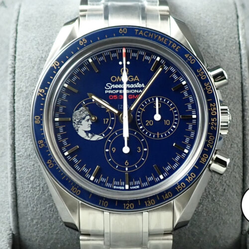 オメガ スピードマスター ムーンウォッチ アポロ17号 45周年記念モデル Ref.311.30.42.30.03.001 ブルー文字盤 未使用 897XJK9C 商品画像1