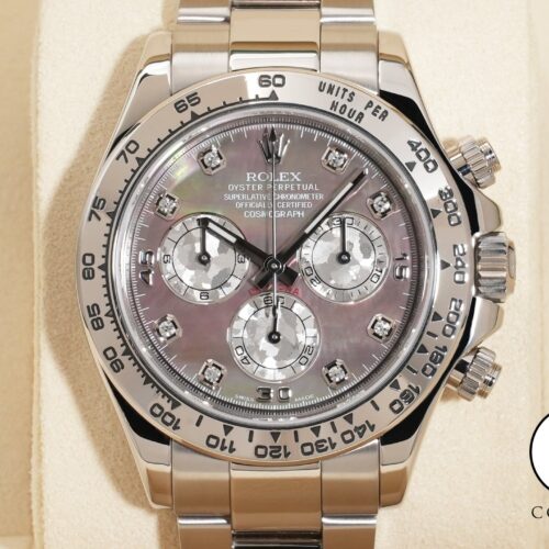 ロレックス デイトナ Ref.116509NG ホワイトゴールド ブラックシェルx8Pダイヤ文字盤 美中古 3ht5niin 商品画像1