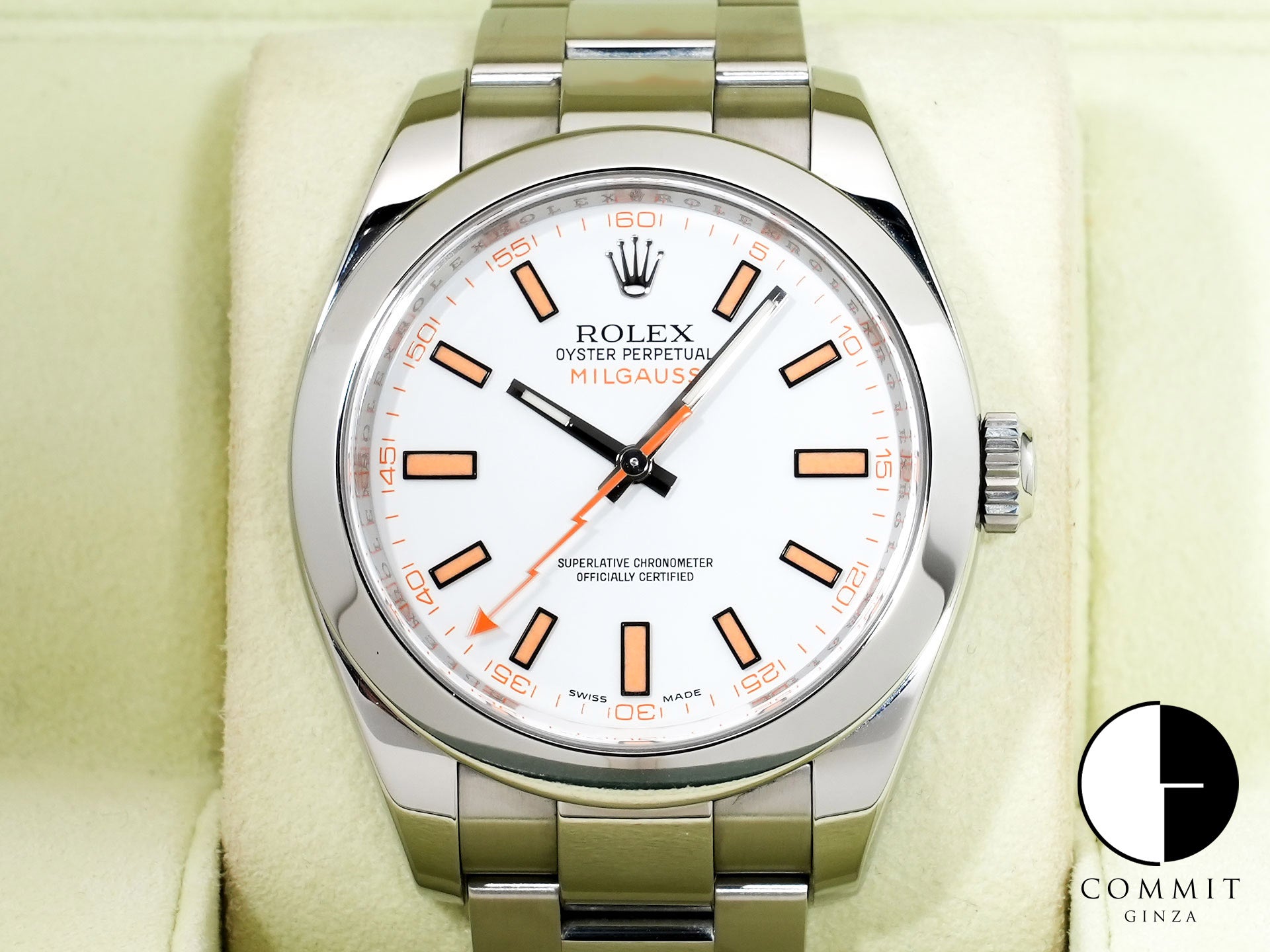 ロレックス ミルガウス Ref.116400 ステンレススチール ホワイト文字盤 中古 wxmhdsq8 商品画像1