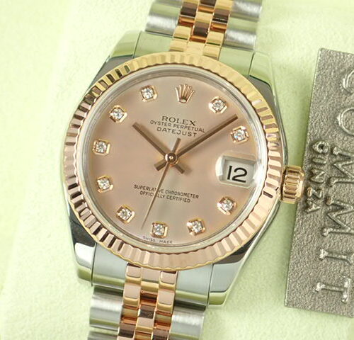 ロレックス デイトジャスト Ref.178271 ピンク文字盤 中古 datejust-63 ジュビリーブレスレット 商品画像1