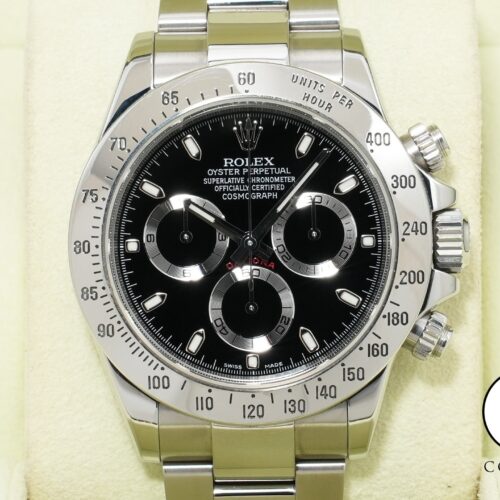 ロレックス デイトナ Ref.116520 ステンレススチール ブラック文字盤 中古 cqs82d2i 商品画像1
