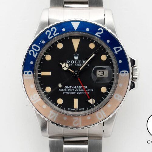 ロレックス GMTマスター Ref.1675 ステンレススチール ブラック文字盤 オイスターブレスレット 中古 kjkbv3i2 商品画像1