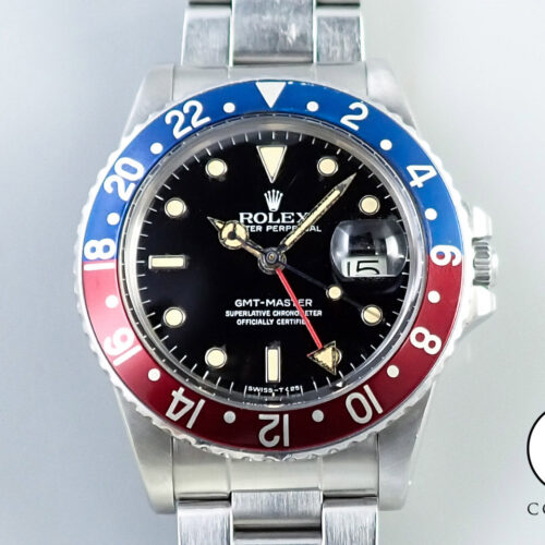 ロレックス GMTマスター Ref.16750 ステンレススチール ブラック文字盤 中古 8ZTURVKA 商品画像1