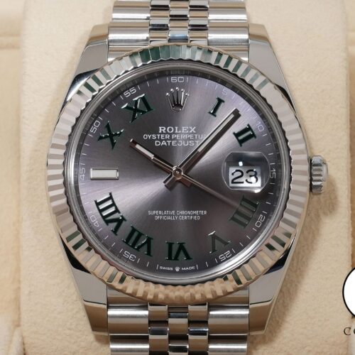 ロレックス デイトジャスト41 Ref.126334 ステンレススチール/ホワイトゴールド スレートローマン文字盤 ジュビリーブレスレット 商品画像1