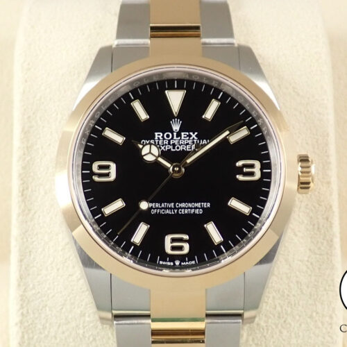 ロレックス エクスプローラー36 Ref.124273 ステンレススチール/イエローゴールド ブラック文字盤 商品画像1