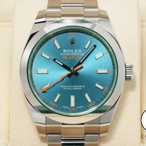ロレックス ミルガウス Ref.116400GV ステンレススチール Zブルー文字盤 美品 dzaqeram 商品画像1