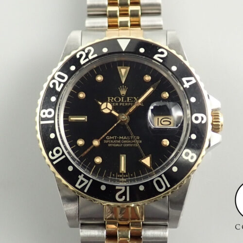 ロレックス GMTマスター Ref.16753 ステンレススチール/イエローゴールド ブラック文字盤 ジュビリーブレスレット 中古 8A9811HU 商品画像1