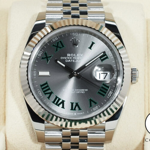 ロレックス デイトジャスト41 Ref.126334 ステンレススチール/ホワイトゴールド スレートローマン文字盤 ジュビリーブレスレット 未使用 rbht2btc 商品画像1