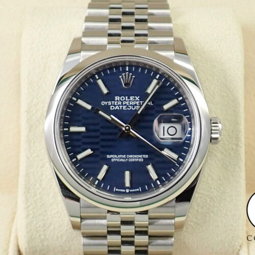 ロレックス デイトジャスト36 Ref.126200 ステンレススチール ブルーフルーテッド文字盤 ジュビリーブレスレット 商品画像1
