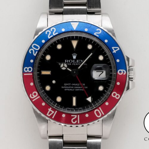 ロレックス GMTマスター Ref.16750 ステンレススチール ブラック文字盤 オイスターブレスレット 商品画像1