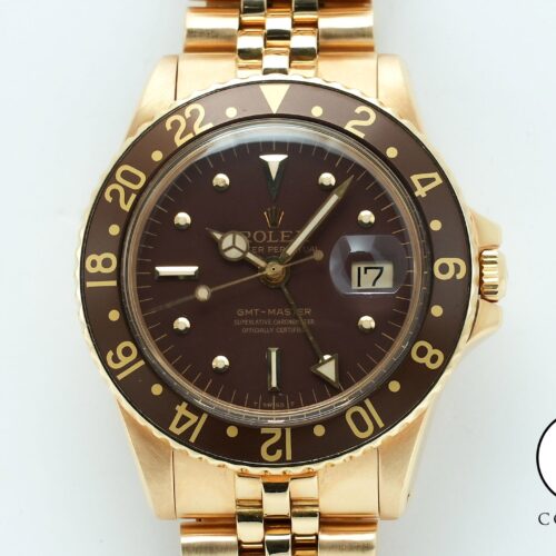ロレックス GMTマスター Ref.1675/8 イエローゴールド ブラウン文字盤 オイスターブレスレット 中古 auqtbwey 商品画像1