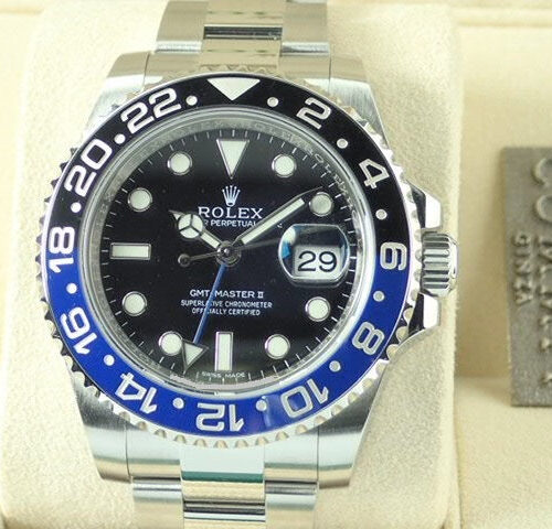 ロレックス GMTマスターII Ref.116710BLNR ブラック文字盤 中古 gmt-master-119 オイスターブレスレット 商品画像1