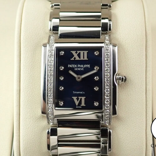 パテックフィリップ Twenty-4 TIFFANY&CO. Ref.4910/10A-012 ステンレススチール ブルー文字盤 商品画像1
