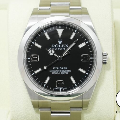 ロレックス エクスプローラーI Ref.214270 ステンレススチール ブラック文字盤 オイスターブレスレット 美品 rii263y3 商品画像1