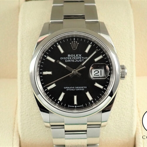 ロレックス デイトジャスト36 Ref.126200 ステンレススチール ブラック文字盤 オイスターブレスレット 中古 L6FY5MKM 商品画像1