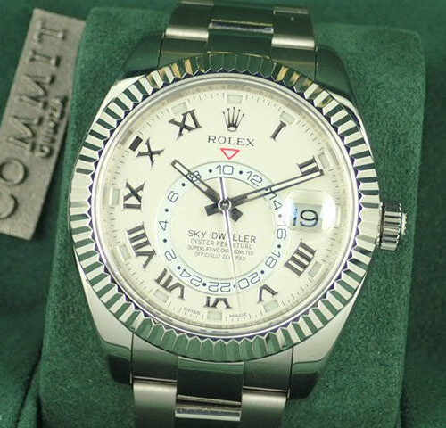 ロレックス スカイドゥエラー Ref.326939 アイボリーローマン文字盤 中古 sky-dweller-8 オイスターブレスレット 商品画像1