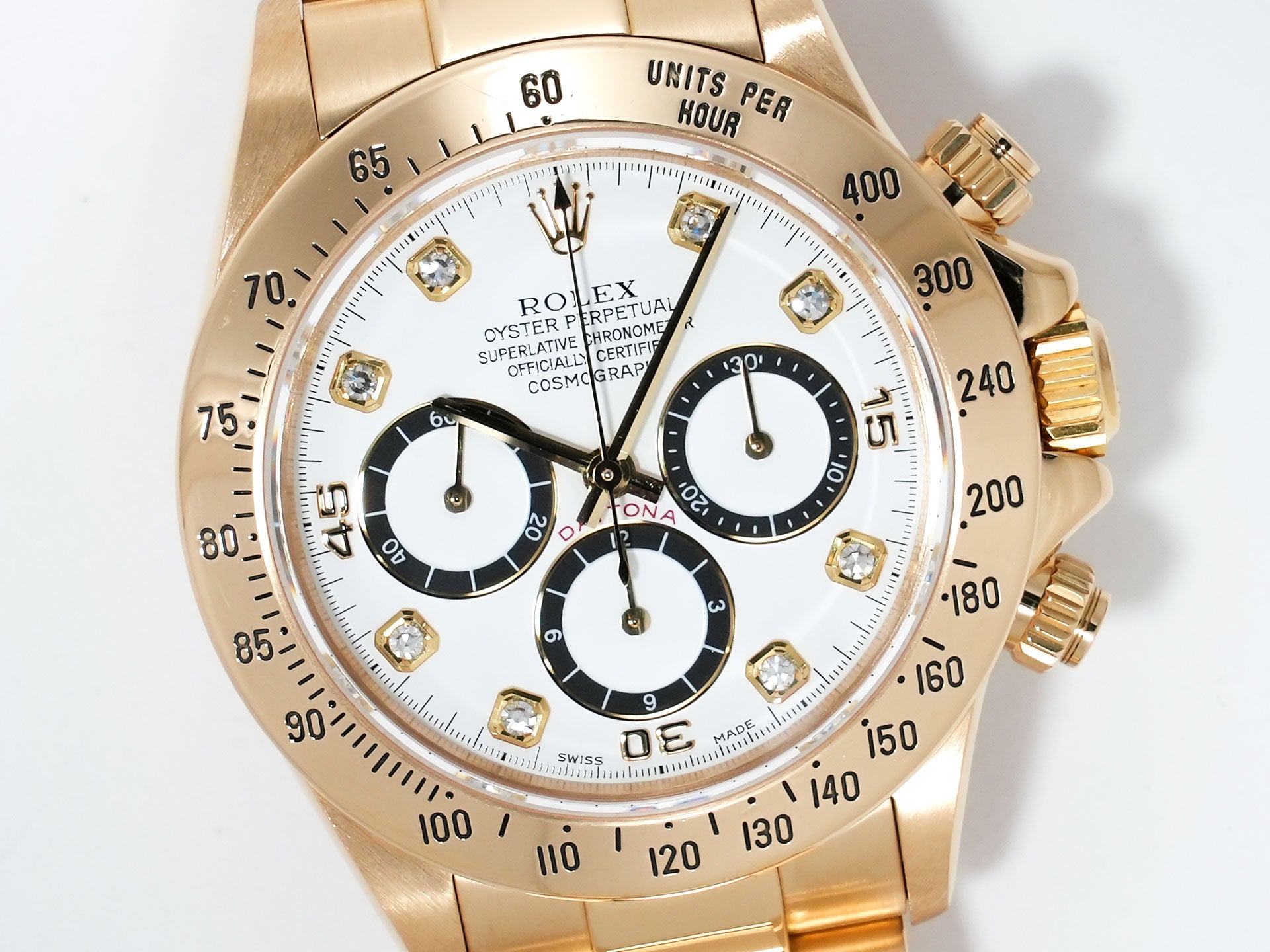 ロレックス デイトナ エルプリメロ Ref.16528G イエローゴールド ホワイトx8Pダイヤ文字盤 中古 ziw7vi38 商品画像3