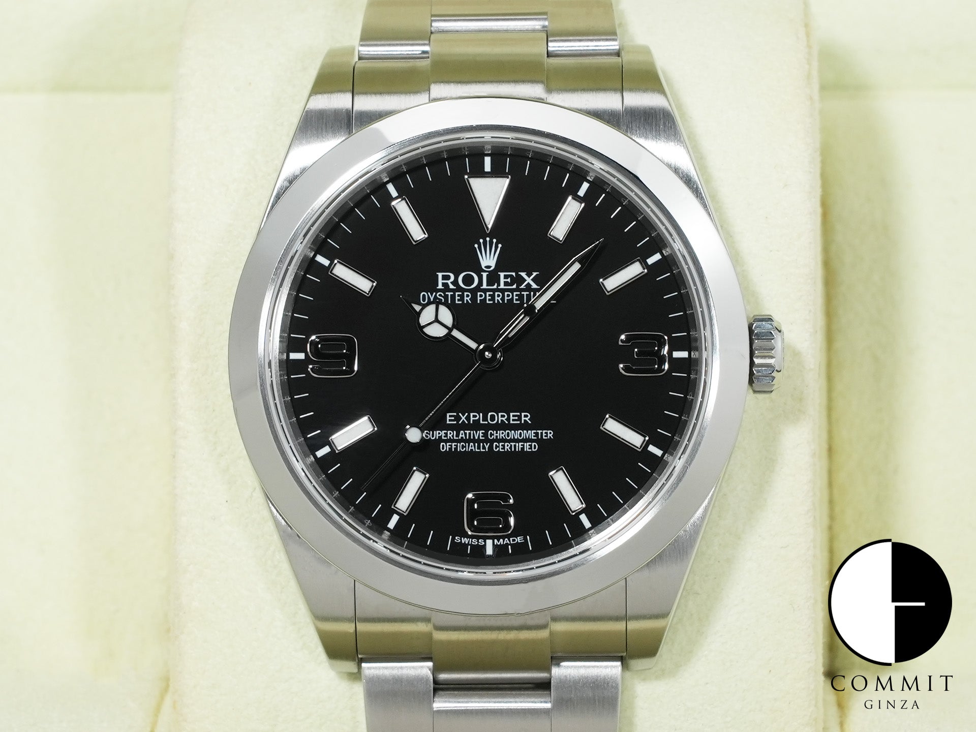 ロレックス エクスプローラーI Ref.214270 ステンレススチール ブラック文字盤 オイスターブレスレット 美品 efxwj8tp 商品画像1
