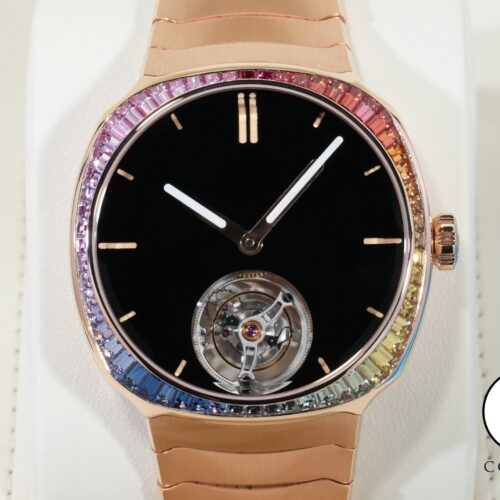 H.モーザー ストリームライナー トゥールビヨン ベンタブラック レインボー Ref.6804-0401 18Kレッドゴールド ベンタブラック文字盤 未使用 xydt5k2c 商品画像1