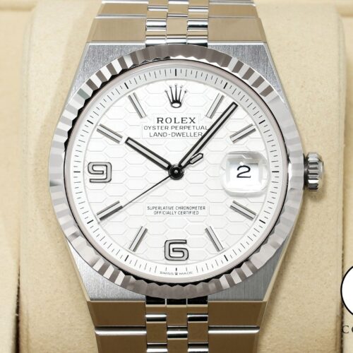 ロレックス ランドドゥエラー Ref.127334 ステンレススチール/ホワイトゴールド ホワイト文字盤 ジュビリーブレスレット 未使用 hokcdaiz 商品画像1