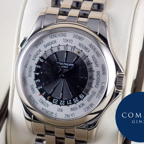 パテックフィリップ ワールドタイム Ref.5130/1G シルバー／グレー文字盤 中古 worldtime-24 商品画像1