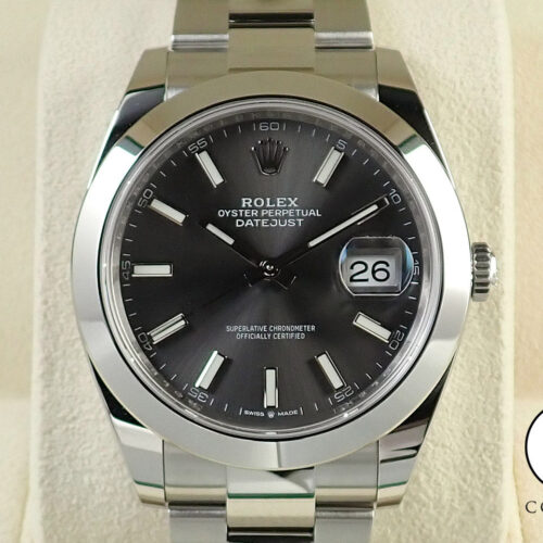 ロレックス デイトジャスト41 Ref.126300 ステンレススチール スレートローマン文字盤 オイスターブレスレット 商品画像1