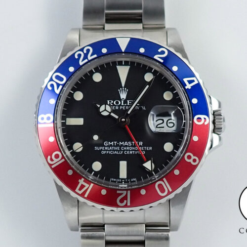 ロレックス GMTマスター Ref.16750 ステンレススチール ブラック文字盤 中古 8H8MPPX3 商品画像1