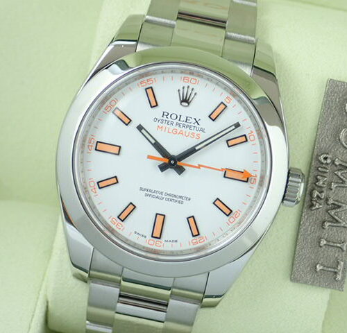 ロレックス ミルガウス Ref.116400 ホワイト文字盤 中古 milgauss-8 商品画像1