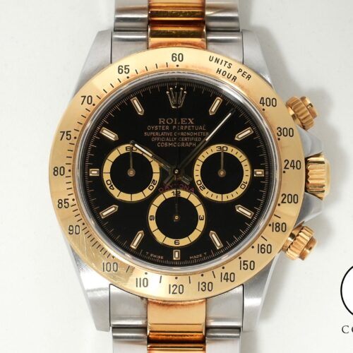 ロレックス デイトナ エルプリメロ Ref.16523 ステンレススチール/イエローゴールド ブラック文字盤 中古 c5tg8jq9 商品画像1